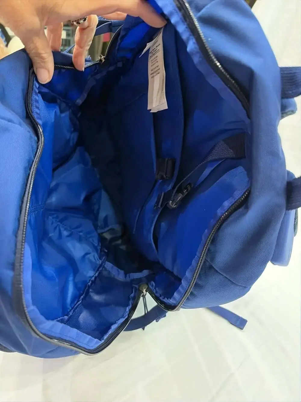 Patagonia Refugio 28L Backpack Navy Blue Custom Embroidered Clark Construction